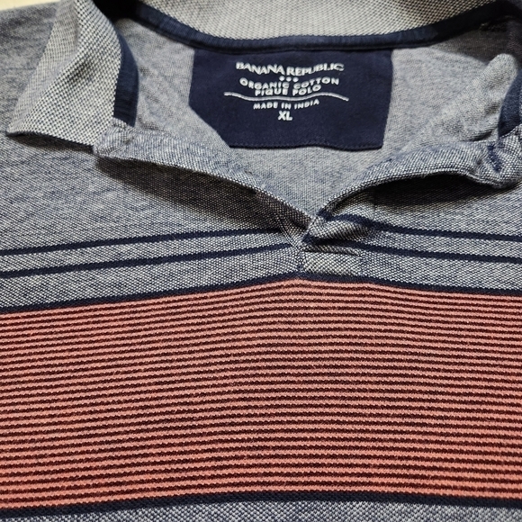 Polo shirt Collared Cotton Navy color Size XL BANANA REPUBLIC - Picture 2 of 9